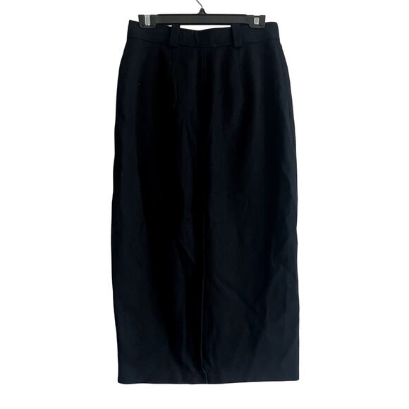 a.l.c. holmes skirt black gold buttons Size 8 viscose C3 - Picture 3 of 7